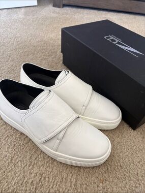 ZCD Montreal Senna Blanco leather Velcro sneakers